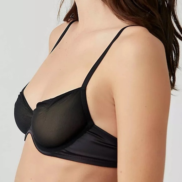 NWT Free People Heartthrob Underwire Bra Black XS - Picture 3 of 12